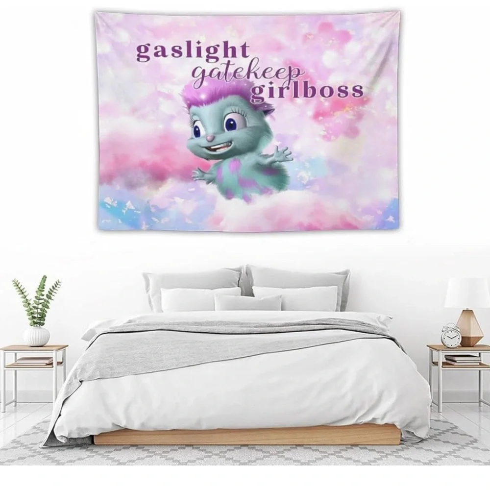 Gaslight Gatekeep Girlboss Tapestry,30 x 40,for Bedroom, College Dorm